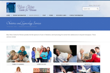 Blue Skies Center for Women Updated to a Responsive Site